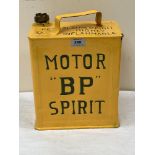A vintage 'BP' Motor Spirit petrol can