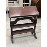 A Victorian mahogany reading stand. 32' wide