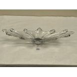 A French Art Vannes glass bowl of organic form. c.1970. 26' wide