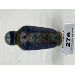 A Chinese cloisonne enamel snuff bottle 3' high