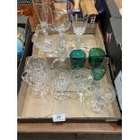 A collection of glassware