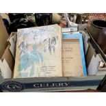 A box of vintage fashion and style journals