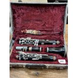 A Console Selmer clarinet. Cased.