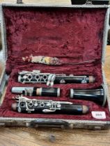 A Console Selmer clarinet. Cased.
