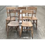 Five Oxford kitchen chairs