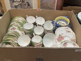 A box miscellaneous teaware.