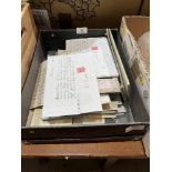 A box of legal documents, letters etc.