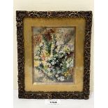 ALBERT DURER LUCAS. BRITISH 1828-1919. A study of summer flowers. Signed and dated 1977. Oil on