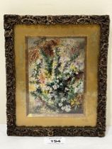 ALBERT DURER LUCAS. BRITISH 1828-1919. A study of summer flowers. Signed and dated 1977. Oil on
