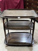 An Ercol three tier serving trolley.