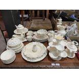 A collection of Royal Creamware ceramics.