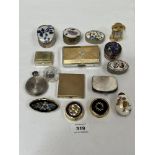 A collection of pill boxes etc.