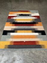 A Kilim style rug 96" x 66".