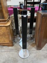 Four Sony floor standing speakers. Not tested.