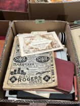 A box of ephemera.