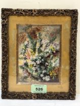 ALBERT DURER LUCAS. BRITISH 1828-1919. A study of summer flowers. Signed and dated 1977. Oil on