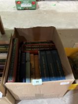Four boxes of books including Folio Society volumes