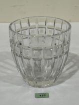 A Waterford crystal vase. 7" high.