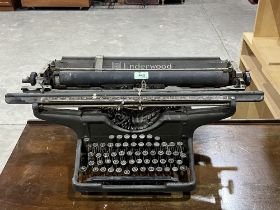 An Underwood vintage typewriter.