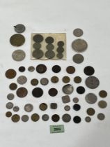 A collection of coins.