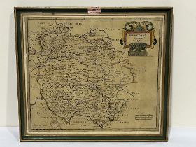 A map of Herefordshire after Robert Morden. 14" x 16½".