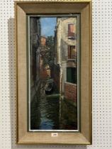 LUIGI MORETTI. ITALIAN 1884-1950. Rio Albrizzi Venice. Signed and dated 1930. Inscribed on artist"