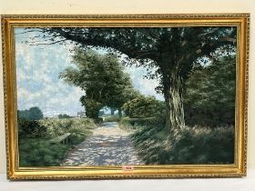 MARK READE. BRITISH CONTEMPORARY. Roman Road Near Longnor. Signed, dated 1992 and inscribed verso.