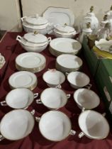 A Caverswall part dinner service of 43 pieces.