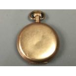 A GOLD PLATED POCKET WATCH AND THREE WRIST WATCHES