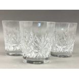 A SET OF SIX EDINBURGH CRYSTAL CONTINENTAL COLLECTION TUMBLERS
