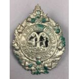 A HIGHLAND LIGHT INFANTRY SILVER SWEETHEART BROOCH AND AN ARGYLLS CAP BADGE