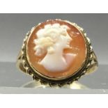 A COLLECTION OF CAMEO JEWELLERY