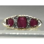 A RUBY AND DIAMOND RING AND OTHERS