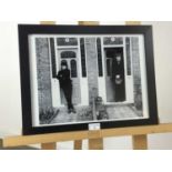 BEATLES INTEREST - A PHOTOGRAPH OF RINGO STARR AND JOHN LENNON
