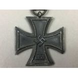 TWO REPRODUCTION THIRD REICH IRON CROSSES