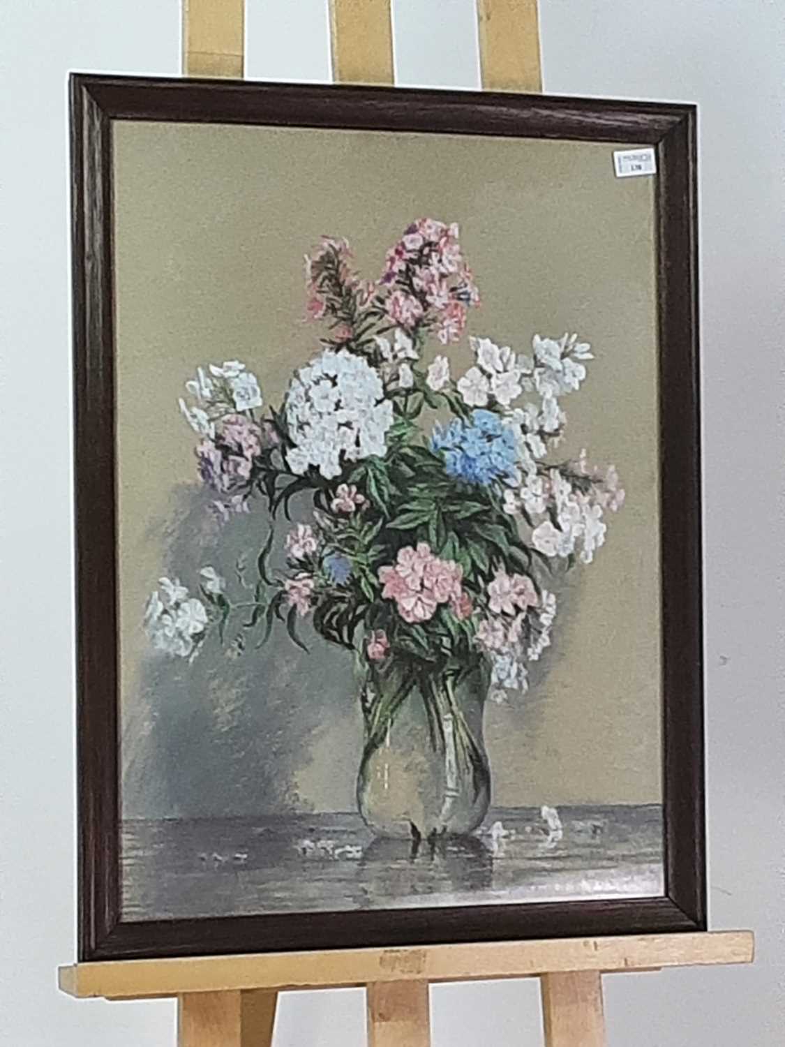 A FRAMED STILL LIFE PICTURE