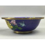 A CHINESE CLOISONNE BOWL