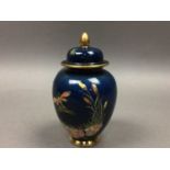 A CARLTON WARE LIDDED VASE