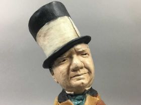 A PAINTED RESIN CARICATURE FIGURE OF W.C. FIELDS