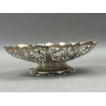 A SILVER PIERCED DISH