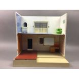 A VINTAGE DOLLS' HOUSE