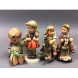 A LOT OF FOUR HUMMEL FIGURES