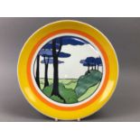 FOUR BRADFORD EXCHANGE 'CLARICE CLIFF' WALL PLATES