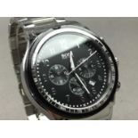 TWO GENTLEMAN'S HUGO BOSS STAINLESS STEEL QUARTZ WRIST WATCHES