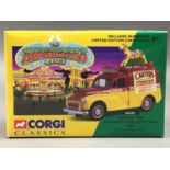 THREE CORGI CLASSICS 'THE SHOWMANS RANGE' MODEL VEHICLES