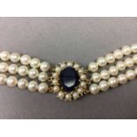 A PEARL NECKLACE AND OTHER JEWELLERY