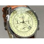 GENTLEMAN'S ROTARY CHRONOSPEED QUARTZ WRIST WATCH