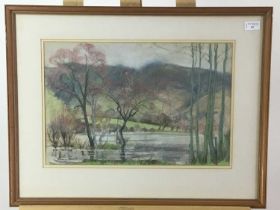 LANDSCAPE, A PASTEL BY MARY NICOLL