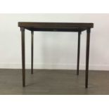 A VINTAGE FOLDING CARD TABLE