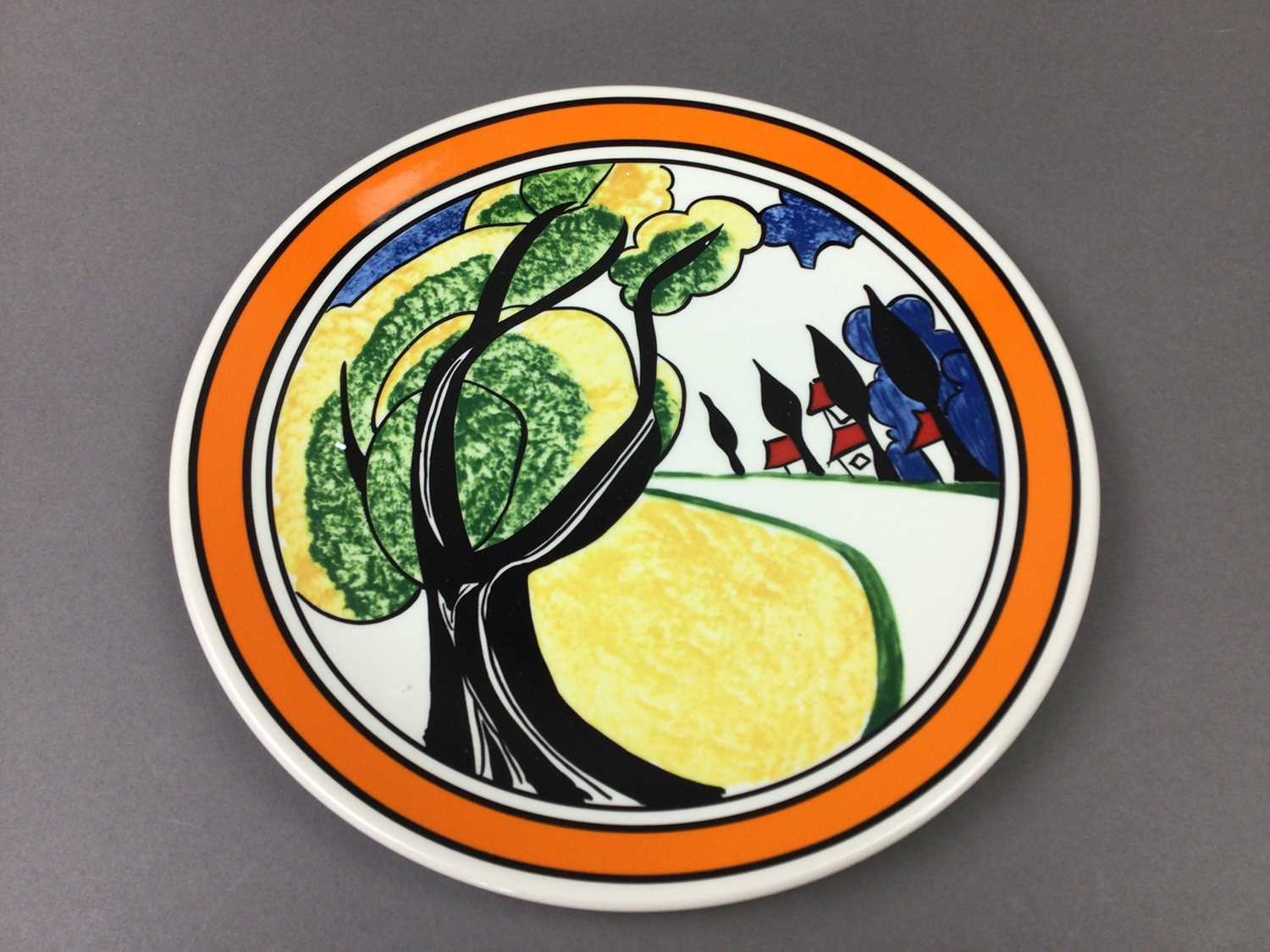 FOUR BRADFORD EXCHANGE 'CLARICE CLIFF' WALL PLATES - Image 2 of 4